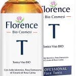 Tonico viso con acido ialuronico, rosa damascena e rosa canina, 250 ml - Florence Organics
